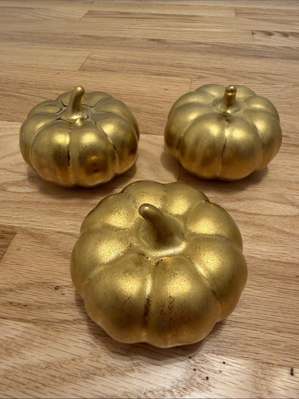 Rachel Zoe Gold Mini Pumpkins